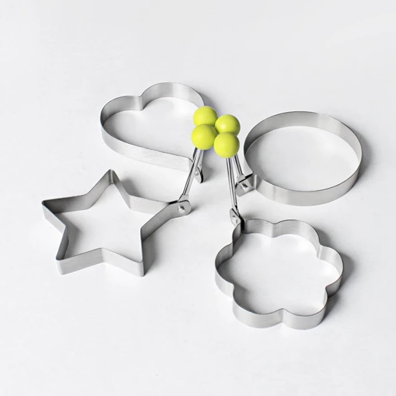4pcs Round Star Heart Flower Stainless Steel Pancake Mold Fried Egg Mold Pancake Rings Form For Eggs Kitchen Tools
4pcs Round Star Heart Flower Stainless Steel Pancake Mold Fried Egg Mold Pancake Rings Form For Eggs Kitchen Tools
