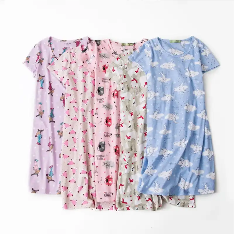 ladies short cotton nightdresses