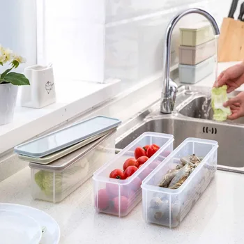 New plastic Rectangular kitchen food storage box with lid cover Candy noodle Food crisper fridge organizer kitchen accessories
New plastic Rectangular kitchen food storage box with lid cover Candy noodle Food crisper fridge organizer kitchen accessories