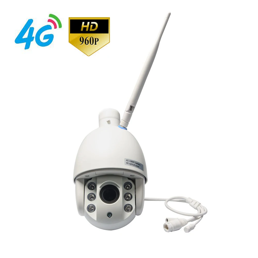 4G Mobile 960P Speed Dome HD IP Camera with Dual Video Stream Transmission via 4G FDD LTE Network Free APP for Mobile Monitoring
4G Mobile 960P Speed Dome HD IP Camera with Dual Video Stream Transmission via 4G FDD LTE Network Free APP for Mobile Monitoring