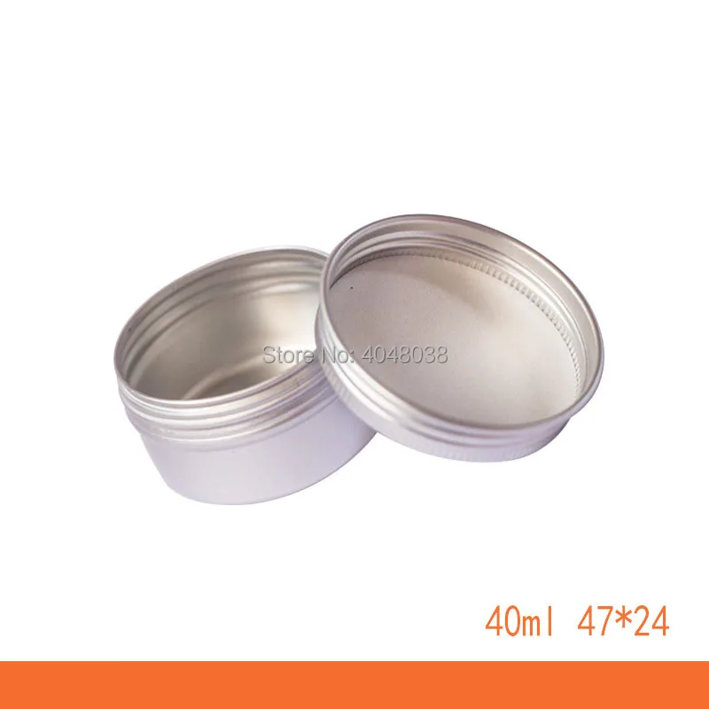 Screw Cap Pomade Packing Box 40ML Round Empty Cosmetic Cream Container Candy Box Aluminum Lip Balm Candle Jar Dia 47mm Tin Cans (2)