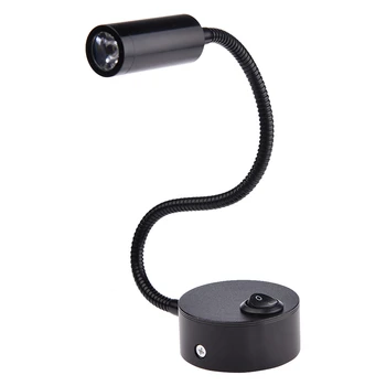 LAIDEYI LED 3W Knob Switch Reading Wall Lamps Bedroom Bedside Lamp Black Light Body 360 Degree Adjustable Lamp
LAIDEYI LED 3W Knob Switch Reading Wall Lamps Bedroom Bedside Lamp Black Light Body 360 Degree Adjustable Lamp