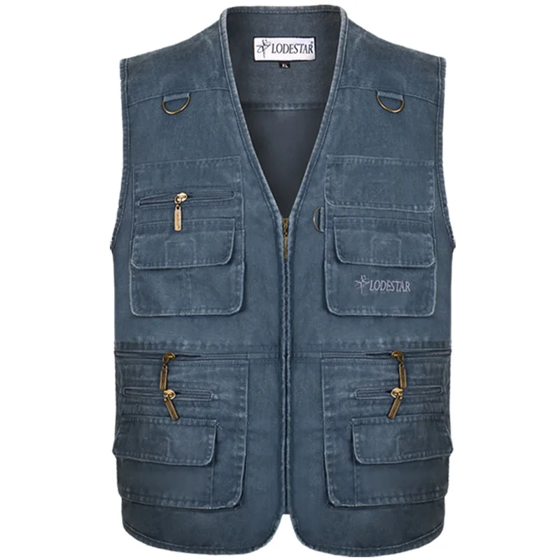 2019 New Denim Vest Men Cotton Sleeveless Jackets Blue Casual Fishing Vest with Many Pockets Outdoors Waistcoat Plus Size 7XL
2019 New Denim Vest Men Cotton Sleeveless Jackets Blue Casual Fishing Vest with Many Pockets Outdoors Waistcoat Plus Size 7XL