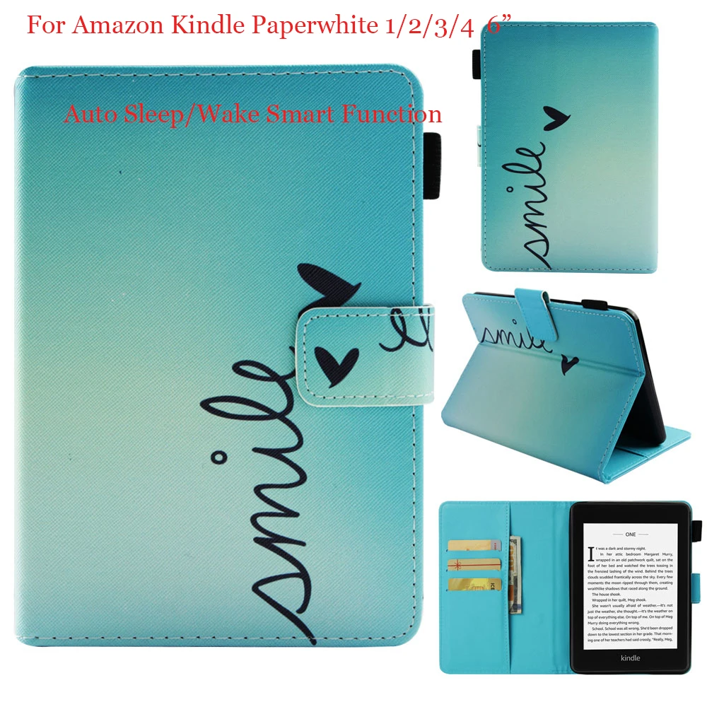 Magnetic Stand Flip PU Leather Printed Case For Amazon Kindle Paperwhite 1/2/3/4 Tablet Cover Case Capa Funda
Magnetic Stand Flip PU Leather Printed Case For Amazon Kindle Paperwhite 1/2/3/4 Tablet Cover Case Capa Funda