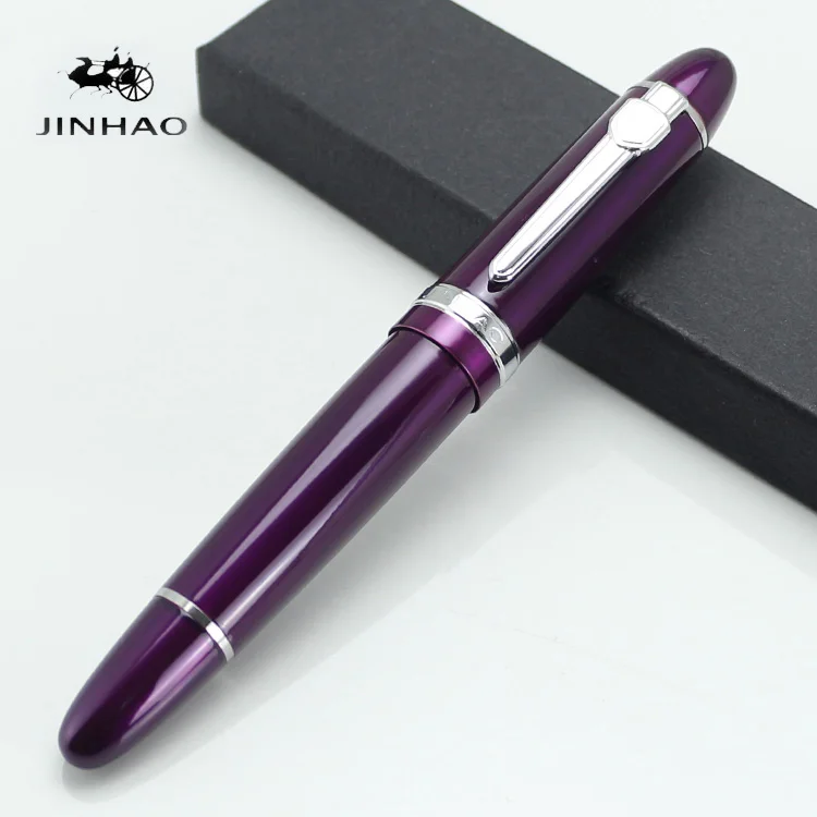 JINHAO 159 Broad 18KGP 0.7mm Nib Fountain Pen purple black blue champagne gold green red white yellow colours Fashion pens
JINHAO 159 Broad 18KGP 0.7mm Nib Fountain Pen purple black blue champagne gold green red white yellow colours Fashion pens