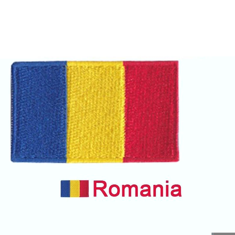 Image 10pcs New products selling Romanian flag embroidery clothing decals or decals decorative decals