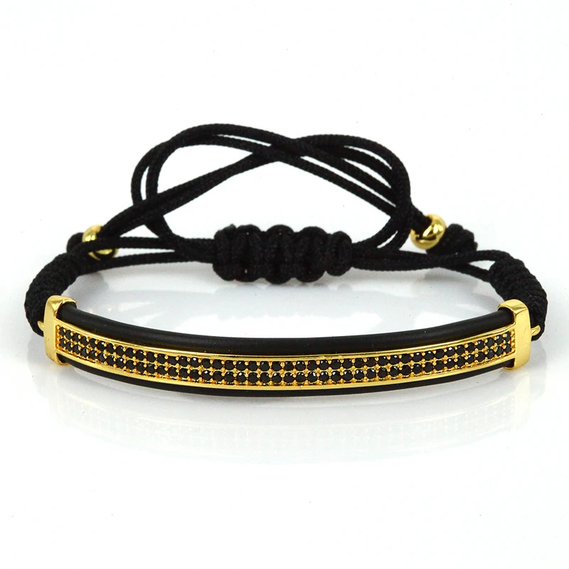 Anil Arjandas Bracelets Jewelry Leather Bracelets Gold Color& Micro Pave CZ Protecting Riviere Macrame Bracelets for Men ZZB-37
Anil Arjandas Bracelets Jewelry Leather Bracelets Gold Color& Micro Pave CZ Protecting Riviere Macrame Bracelets for Men ZZB-37