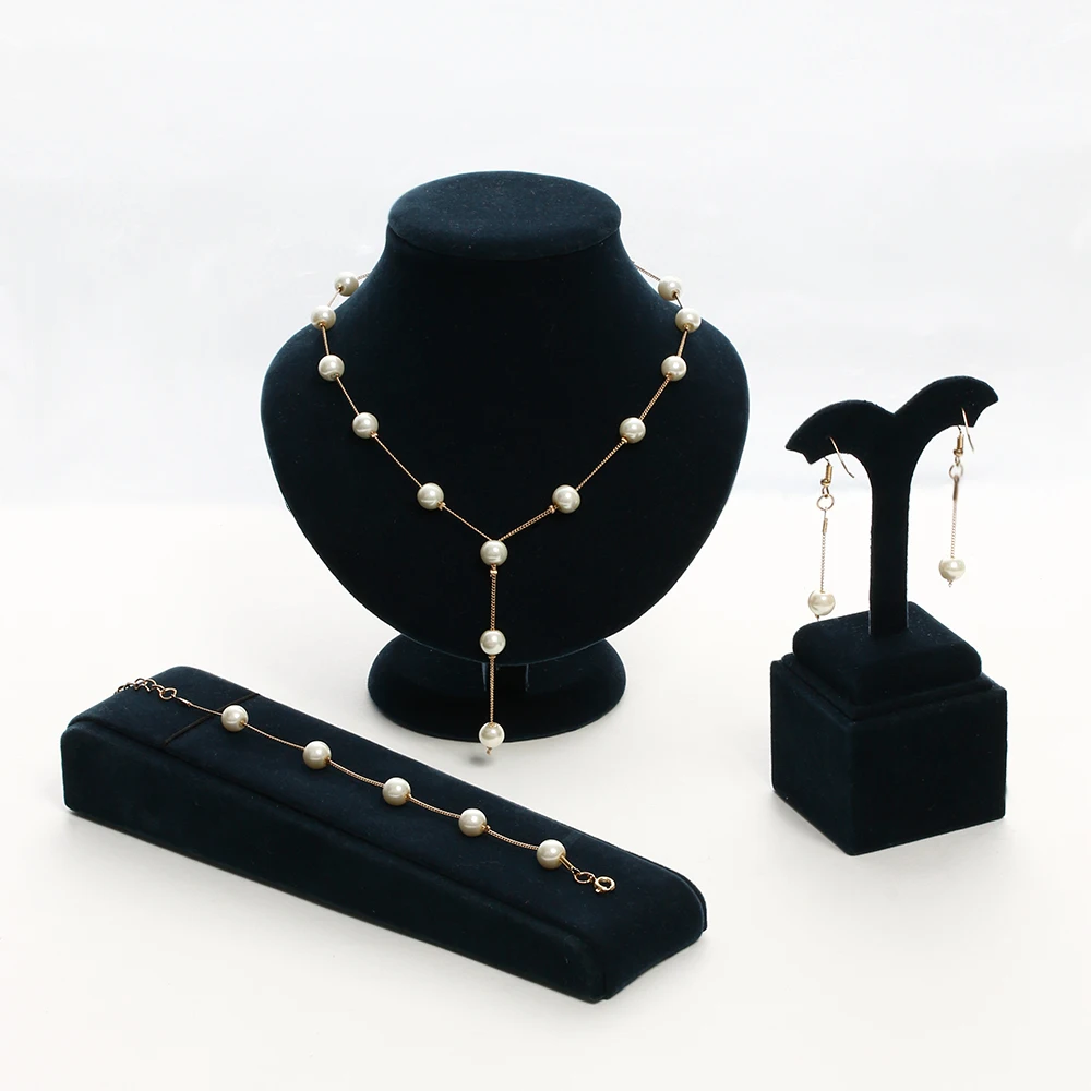 1Set Elegant Imitation Pearls Necklace For Women Gold Silver color Crystal Earrings Necklace Bracelet Jewelry Sets Femme brincos
1Set Elegant Imitation Pearls Necklace For Women Gold Silver color Crystal Earrings Necklace Bracelet Jewelry Sets Femme brincos