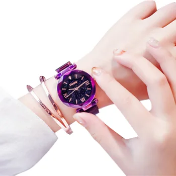 Ulzzang Crystal Star Sky Women Watches Lady Steel Strap Magnetic Buckle Bracelet Watch Roman Numeral Gift Clock
Ulzzang Crystal Star Sky Women Watches Lady Steel Strap Magnetic Buckle Bracelet Watch Roman Numeral Gift Clock