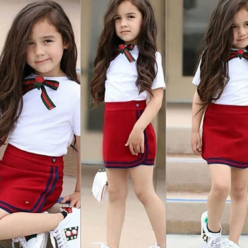 Summer Baby Girl Short SleeveCotton T-shirt Blouse Mini Skirts Casual Outfits Set 1
Summer Baby Girl Short SleeveCotton T-shirt Blouse Mini Skirts Casual Outfits Set 1