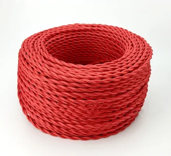 25meters/roll fabric textile cable vintage red color pendant lamp cable fabric textile wire 2cores industrial electrical cord
25meters/roll fabric textile cable vintage red color pendant lamp cable fabric textile wire 2cores industrial electrical cord