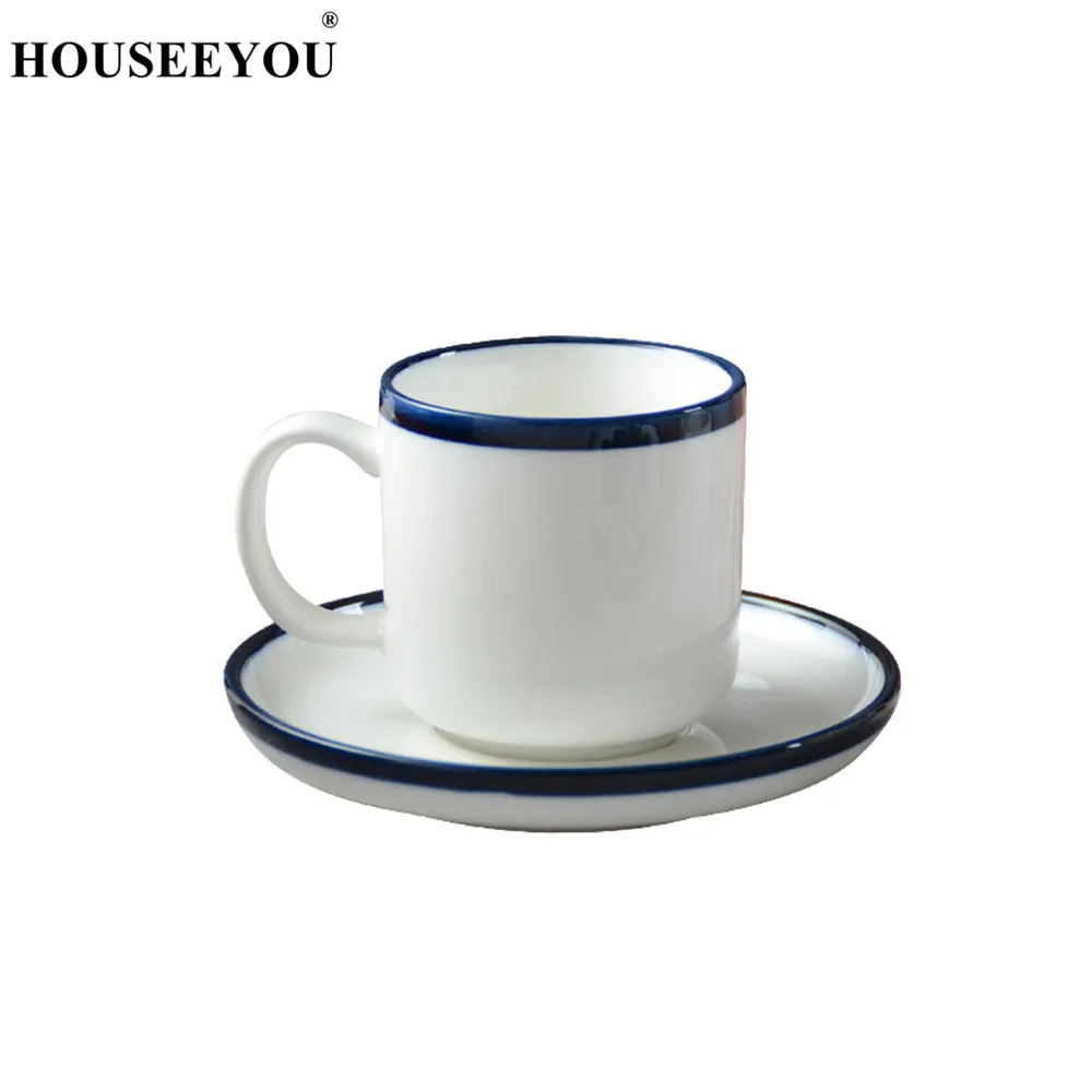 HOUSEEYOU Nordic Simple Blue Margin Coffee Cup Saucer Set Teacups Ceramic Cup Mug Advanced Porcelain Valentine Afternoon Tea Cup
HOUSEEYOU Nordic Simple Blue Margin Coffee Cup Saucer Set Teacups Ceramic Cup Mug Advanced Porcelain Valentine Afternoon Tea Cup