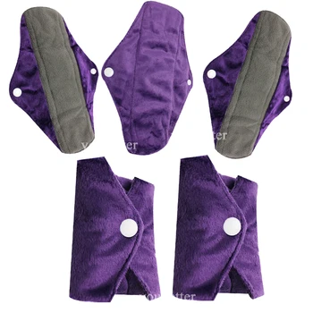 5 PCS/LOT Charcoal Bamboo Mama Menstrual Cloth Pads Washable Healthier Sanitary Pads
5 PCS/LOT Charcoal Bamboo Mama Menstrual Cloth Pads Washable Healthier Sanitary Pads