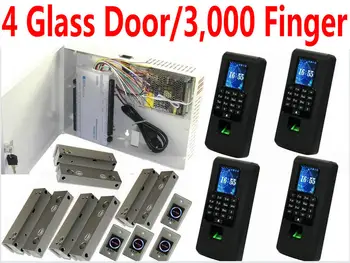 4 Glass Door 3,000 User Finger/Card Reader Double-Way Control Web Access controller Biometric Scanner kit Enter+Exit Control kit
4 Glass Door 3,000 User Finger/Card Reader Double-Way Control Web Access controller Biometric Scanner kit Enter+Exit Control kit
