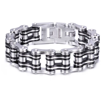 2016 Newest Stainless Steel Biker Motorcycle chain Gothic Mens Father's Day Gift Bracelet Black Huge Heavy
2016 Newest Stainless Steel Biker Motorcycle chain Gothic Mens Father's Day Gift Bracelet Black Huge Heavy