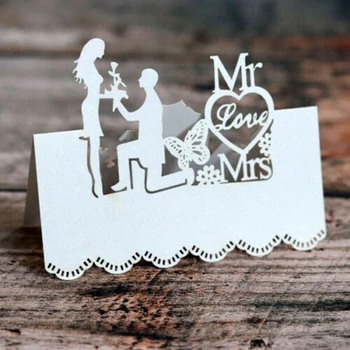 50pcs/Pack Name Cards 12*9CM for Party Table Place Wedding Folding Card White Laser-Cut Mr&Mrs Favor Decor Couple Rose
50pcs/Pack Name Cards 12*9CM for Party Table Place Wedding Folding Card White Laser-Cut Mr&Mrs Favor Decor Couple Rose