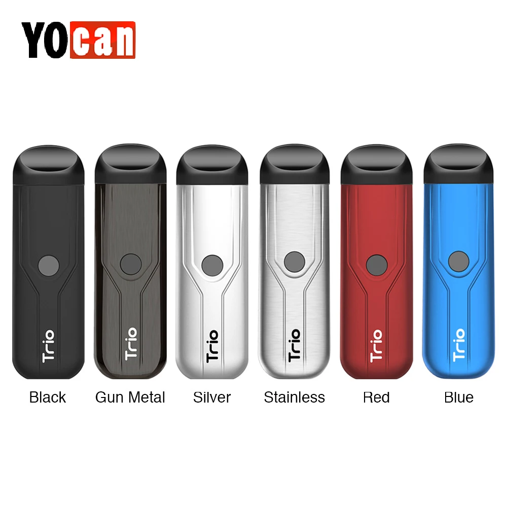 100% Yocan Trio Pod System Starter Kit 500mAh Battery Ceramic Coil 1.0ml Refillable Pod 3-in-1 Pod system Vape Pod VS Drag Nano
100% Yocan Trio Pod System Starter Kit 500mAh Battery Ceramic Coil 1.0ml Refillable Pod 3-in-1 Pod system Vape Pod VS Drag Nano