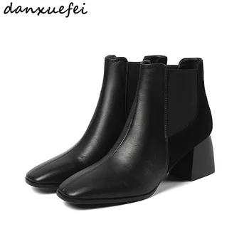 Plus size 33-43 women's thick high heel Chelsea boots genuine leather patchwork autumn short booties high heel ankle boots shoes
Plus size 33-43 women's thick high heel Chelsea boots genuine leather patchwork autumn short booties high heel ankle boots shoes