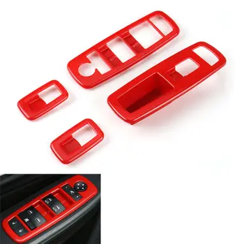 4pcs Red Window Control Switch Button Frame Cover Trim Sticker ABS Fit For Jeep Grand Cherokee/Cherokee 2014 2015 Car styling
4pcs Red Window Control Switch Button Frame Cover Trim Sticker ABS Fit For Jeep Grand Cherokee/Cherokee 2014 2015 Car styling