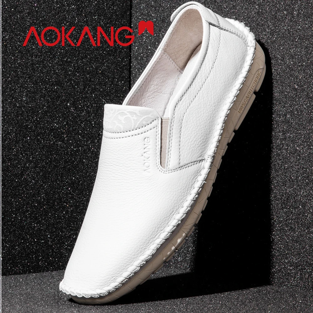 AOKANG 2019 Spring Men Loafers Casual Shoes Men Genuine Leather Slip on Flats men shoes Fashion Solid Comfortable shoes
AOKANG 2019 Spring Men Loafers Casual Shoes Men Genuine Leather Slip on Flats men shoes Fashion Solid Comfortable shoes