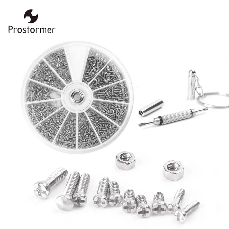 Prostormer Screwdriver Nuts Set Glasses Sunglasses Spectacles Watch Tiny Screws Nut Mini Home Repair Tools D2569 | Инструменты