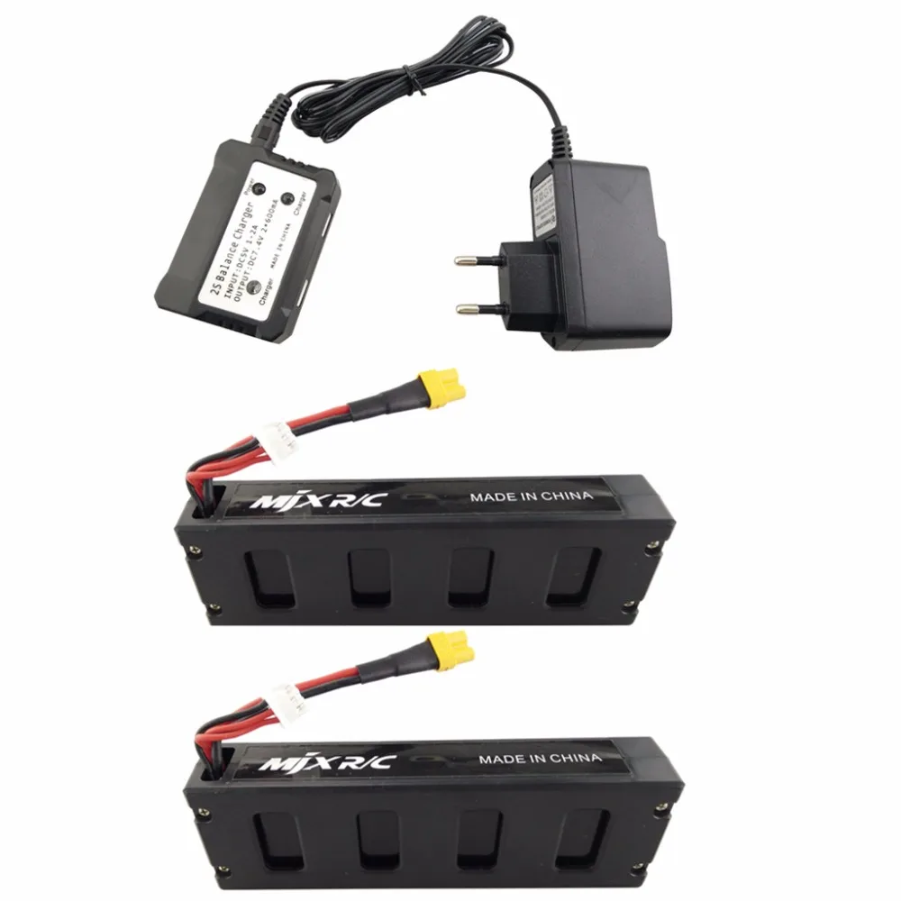 2PCS 7.4V 1800mAh Model Battery with 2-in-1 Euro Charger for MJX B3 Bugs 3 Four-Axis Aircraft Spare Parts UAV Lithium Battery
2PCS 7.4V 1800mAh Model Battery with 2-in-1 Euro Charger for MJX B3 Bugs 3 Four-Axis Aircraft Spare Parts UAV Lithium Battery