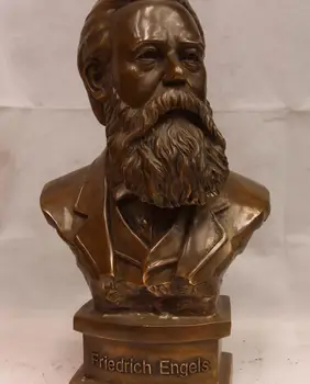 19 China Folk Old Brass Copper Bronze Made Colossus friedrich engels Head Statue
19 China Folk Old Brass Copper Bronze Made Colossus friedrich engels Head Statue