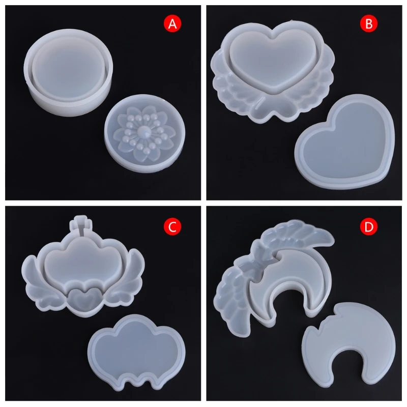 Free delivery Silicone Mold Storage Box Heart Moon Sakura Crown Shape Jewelry Making DIY Craft
Free delivery Silicone Mold Storage Box Heart Moon Sakura Crown Shape Jewelry Making DIY Craft