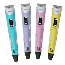 Dewang 2nd LCD screen 3D printing pen model+free 10pcs abs/pla for kids birthday and christmas gifts toys inspiring drawing art