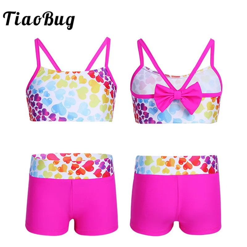 TiaoBug Kids Heart-shaped Pattern Bowknot Back Tankini Girls Swimsuit Swimwear Bathing Suit Children Swim Tops Shorts Bikini Set
TiaoBug Kids Heart-shaped Pattern Bowknot Back Tankini Girls Swimsuit Swimwear Bathing Suit Children Swim Tops Shorts Bikini Set