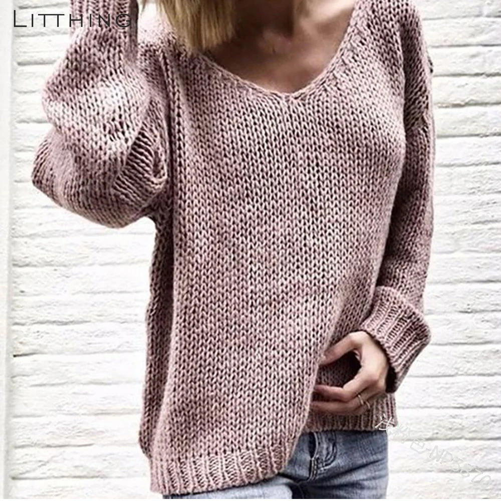 LITTHING 2019 Autumn Winter Solid Knitted Women Sweaters Pullovers Long Sleeve Sweater Slim Pull Femme Jumpers Sueter Mujer New
LITTHING 2019 Autumn Winter Solid Knitted Women Sweaters Pullovers Long Sleeve Sweater Slim Pull Femme Jumpers Sueter Mujer New