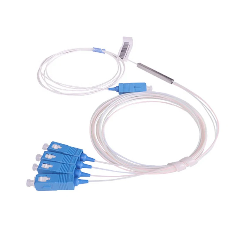 Optic fiber 1x4 PLC Splitter with SC UPC1:4 PLC optical splitter FTTH 0.9mm SC Singlemode mini Steel
Optic fiber 1x4 PLC Splitter with SC UPC1:4 PLC optical splitter FTTH 0.9mm SC Singlemode mini Steel