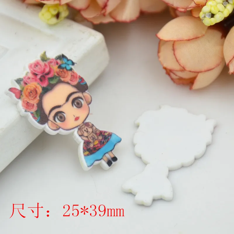10 шт./лот плоское заднее украшение из смолы принцесса мультфильм DIY Кабошоны