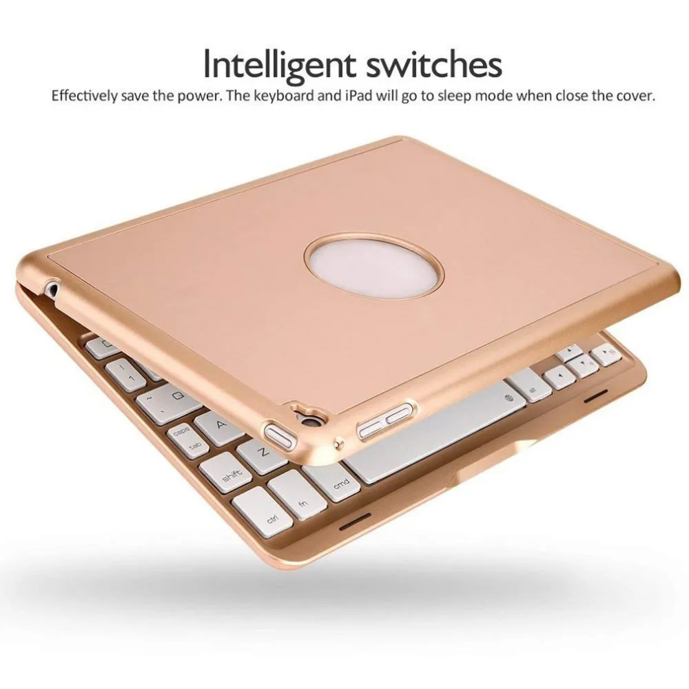 Colorful Backlit Aluminum Alloy Keyboard Case With Stable Connection Strong Model Smart Bluetooth Connection Flip Cover
Colorful Backlit Aluminum Alloy Keyboard Case With Stable Connection Strong Model Smart Bluetooth Connection Flip Cover