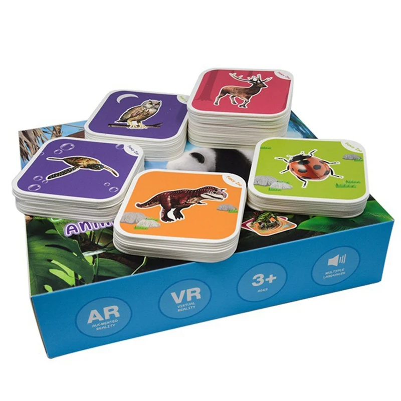 68Pcs Magic Flashcards AR Animals Early Childhood Memory Matching Learning Toys Educational Game Cards 13 Switchable Language
68Pcs Magic Flashcards AR Animals Early Childhood Memory Matching Learning Toys Educational Game Cards 13 Switchable Language