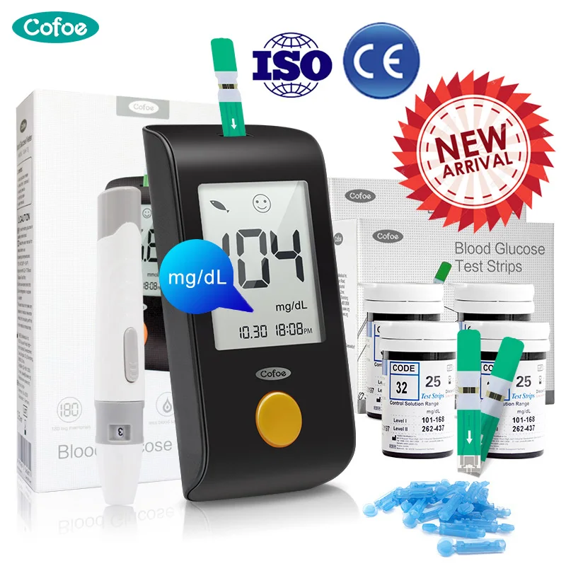 Cofoe safe-accu mg/dl blood glucose meter medical diabetes machine with 50/100 test strips lancets needles blood glucose tester
Cofoe safe-accu mg/dl blood glucose meter medical diabetes machine with 50/100 test strips lancets needles blood glucose tester