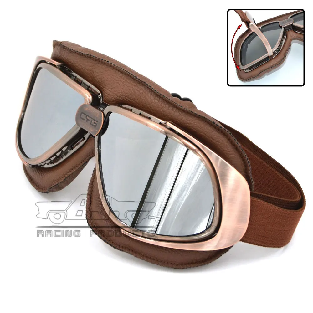 Винтажные мотоциклетные очки Bjmoto для Harley Мотокросс gafas Jet Pilot ATV Cruiser внедорожные