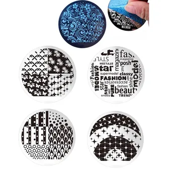 Round Blue Film Print Nail Art polish painted Steel Plate Stempelplaten DIY Bloemen Schoonheid Stempel Manicure
Round Blue Film Print Nail Art polish painted Steel Plate Stempelplaten DIY Bloemen Schoonheid Stempel Manicure