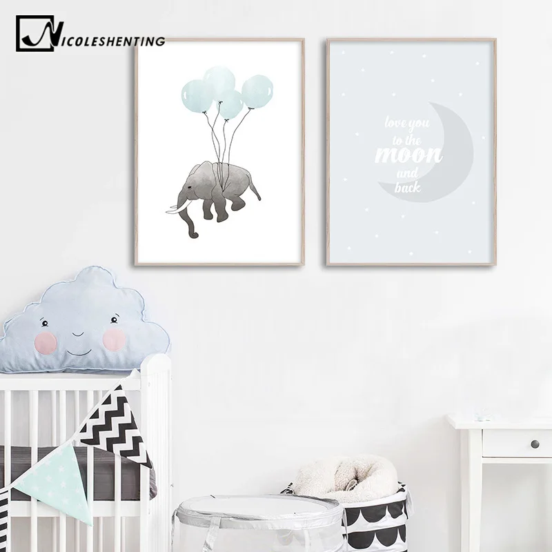 Nursery Quotes Wall Art Canvas Poster Minimalist Print Elephant Balloon Painting Decoration Picture Nordic Kid Bedroom Decor
Nursery Quotes Wall Art Canvas Poster Minimalist Print Elephant Balloon Painting Decoration Picture Nordic Kid Bedroom Decor