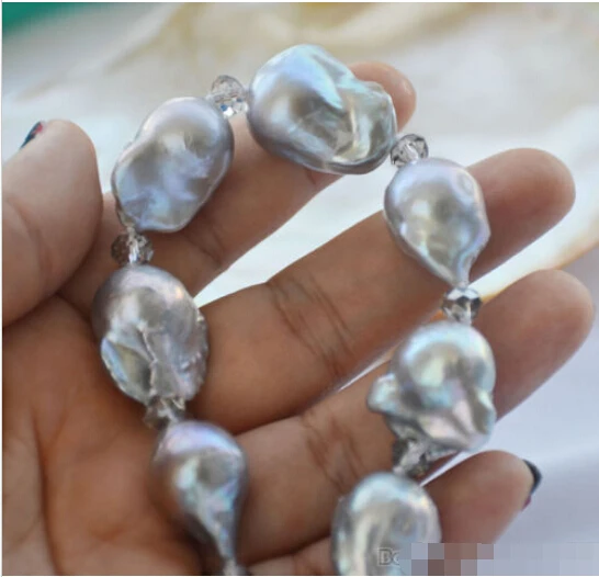 Free shipping@@@@@ z6313 BIG 24mm GRAY BAROQUE KESHI REBORN PEARL crystal NECKLACE 21inch
Free shipping@@@@@ z6313 BIG 24mm GRAY BAROQUE KESHI REBORN PEARL crystal NECKLACE 21inch