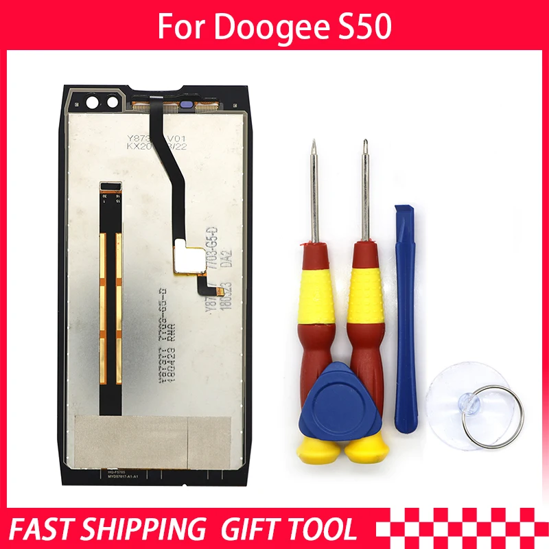 New original Touch Screen LCD Display LCD Screen For DOOGEE S50 Replacement Parts + Disassemble Tool+3M Adhesive
New original Touch Screen LCD Display LCD Screen For DOOGEE S50 Replacement Parts + Disassemble Tool+3M Adhesive
