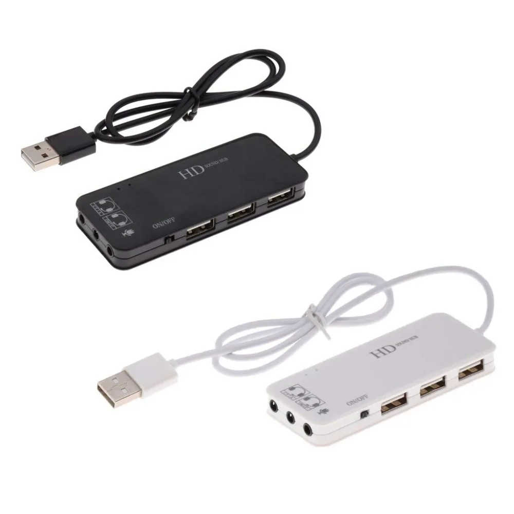 USB 2.0 Hub TO 3-Port USB 2.0 + Headphone + Mic Ports 7.1CH Sound Adapter Multi Ports Splitter Sound Cards
USB 2.0 Hub TO 3-Port USB 2.0 + Headphone + Mic Ports 7.1CH Sound Adapter Multi Ports Splitter Sound Cards