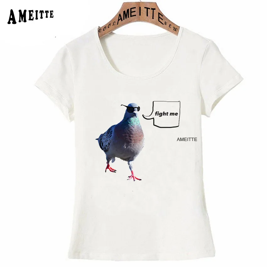 The 'Fight Me' Pigeon Print Punk T-Shirt Woman Funny Casual Tops Summer Woman Tees Cute Women t-shirt Fashion White Short Sleeve
The 'Fight Me' Pigeon Print Punk T-Shirt Woman Funny Casual Tops Summer Woman Tees Cute Women t-shirt Fashion White Short Sleeve