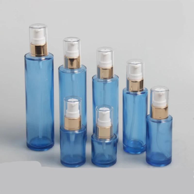 10Pcs High Quality Blue Glass Empty Emulsion Lotion Pump Bottle Cosmetic Container Bottle 20ml 30ml 40ml 60ml 80ml 100ml 120ml
10Pcs High Quality Blue Glass Empty Emulsion Lotion Pump Bottle Cosmetic Container Bottle 20ml 30ml 40ml 60ml 80ml 100ml 120ml