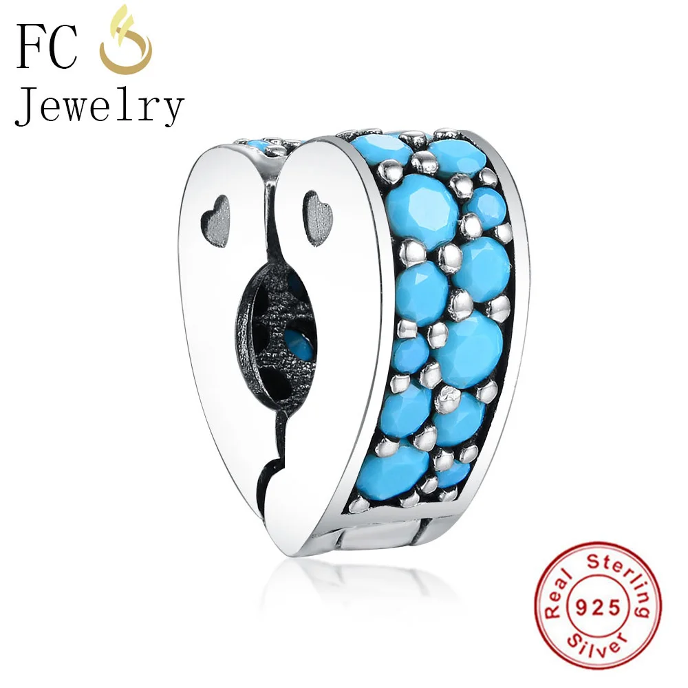 FC Jewelry Fit Original Pandora Charms Bracelet 925 Sterling Silver Heart Blue CZ Stone Clip Stopper Bead Berloque DIY Gift 2018
FC Jewelry Fit Original Pandora Charms Bracelet 925 Sterling Silver Heart Blue CZ Stone Clip Stopper Bead Berloque DIY Gift 2018