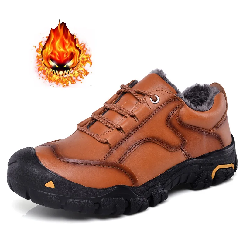 Winter Super Warm Faux Plush Waterproof Genuine Leather Sport Loafers Casual Shoes Men Flats Comfortable Non-Slip Men Snow Shoes
Winter Super Warm Faux Plush Waterproof Genuine Leather Sport Loafers Casual Shoes Men Flats Comfortable Non-Slip Men Snow Shoes