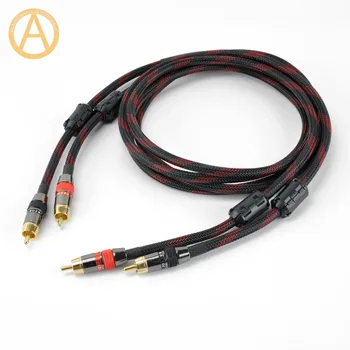 Hifi RCA Cable 4N OFC RCA Interconnect Cable 2RCA To 2RCA Male RCA Audio AV Cable Amplifier Preamplifier DAC Quad Ferrite Beads
Hifi RCA Cable 4N OFC RCA Interconnect Cable 2RCA To 2RCA Male RCA Audio AV Cable Amplifier Preamplifier DAC Quad Ferrite Beads