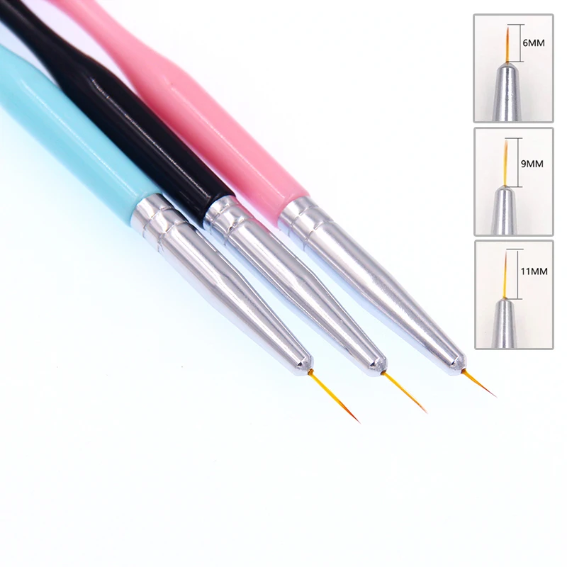 3Pcs/Set Nail Art Liner Painting Pen Brush Set DIY UV Gel Polish Tips 3D Design Manicure Pedicure Professional Drawing Tool
3Pcs/Set Nail Art Liner Painting Pen Brush Set DIY UV Gel Polish Tips 3D Design Manicure Pedicure Professional Drawing Tool