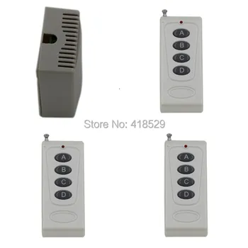Wireless remote switch 12V, light control 4CH RF Switch System,315/433 MHZ 3 Transmitter And 1 Receiver SKU: 5037
Wireless remote switch 12V, light control 4CH RF Switch System,315/433 MHZ 3 Transmitter And 1 Receiver SKU: 5037