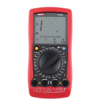 UNIT Digital Multimeter DC/AC Voltage Current Meter Handheld Ammeter Ohm Diode Capacitance Tester 1999 Counts Multitester UT58A 
UNIT Digital Multimeter DC/AC Voltage Current Meter Handheld Ammeter Ohm Diode Capacitance Tester 1999 Counts Multitester UT58A